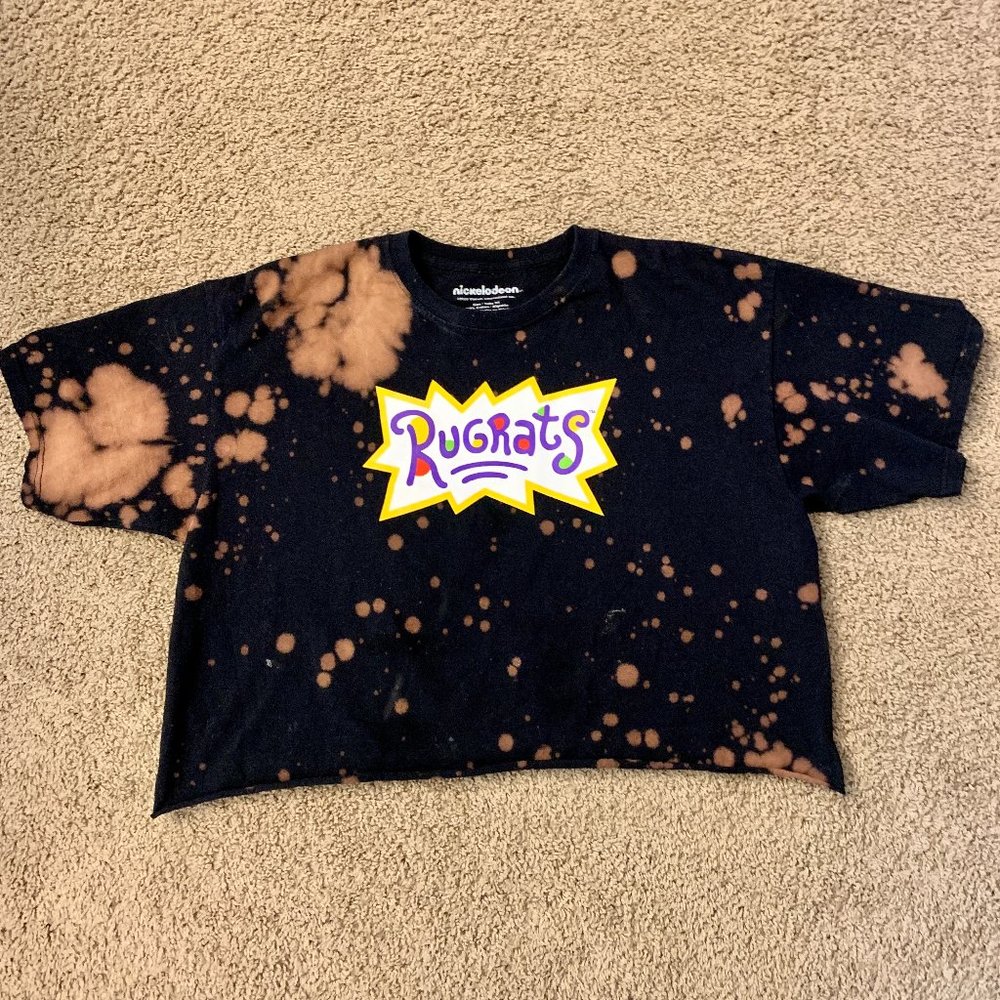 Rugrats Bleach-Dyed Crop Top